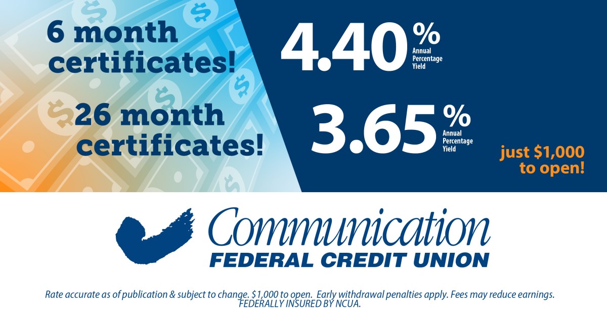 Communication Federal Credit Union ad
