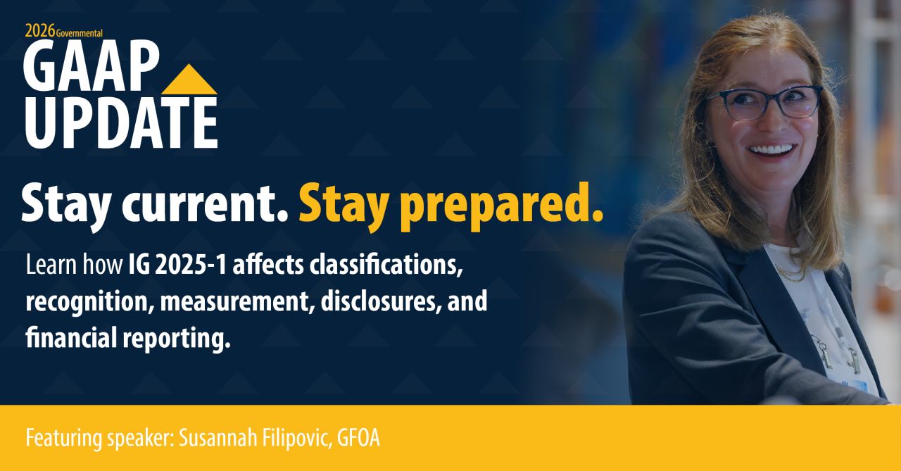 Government Finance Officers Association (GFOA) ad