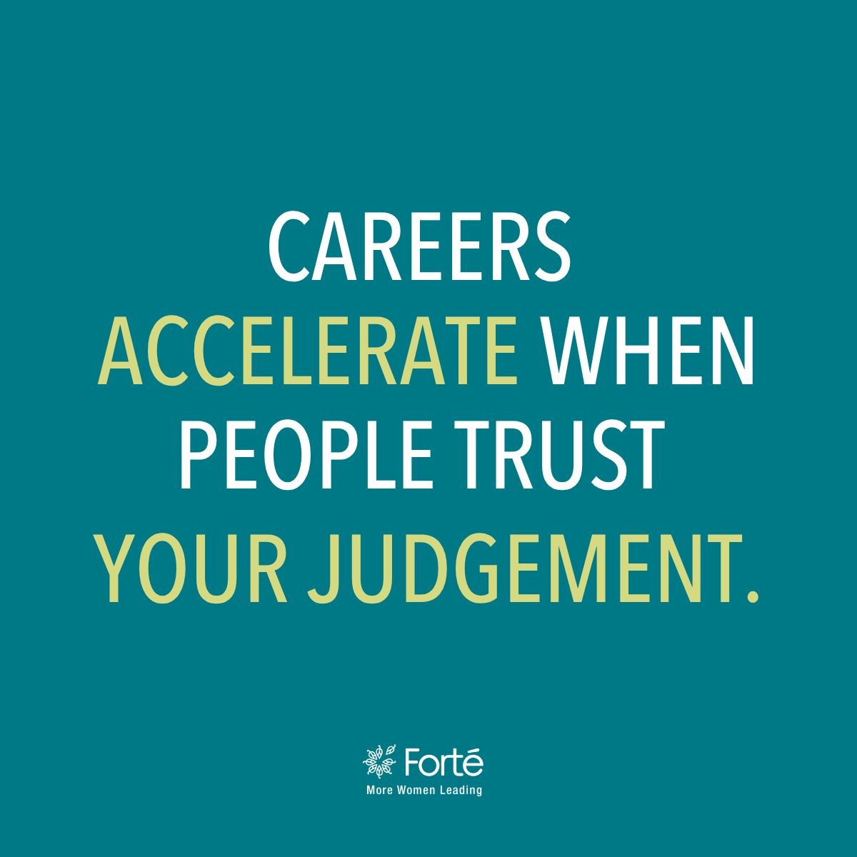 Forté Foundation ad