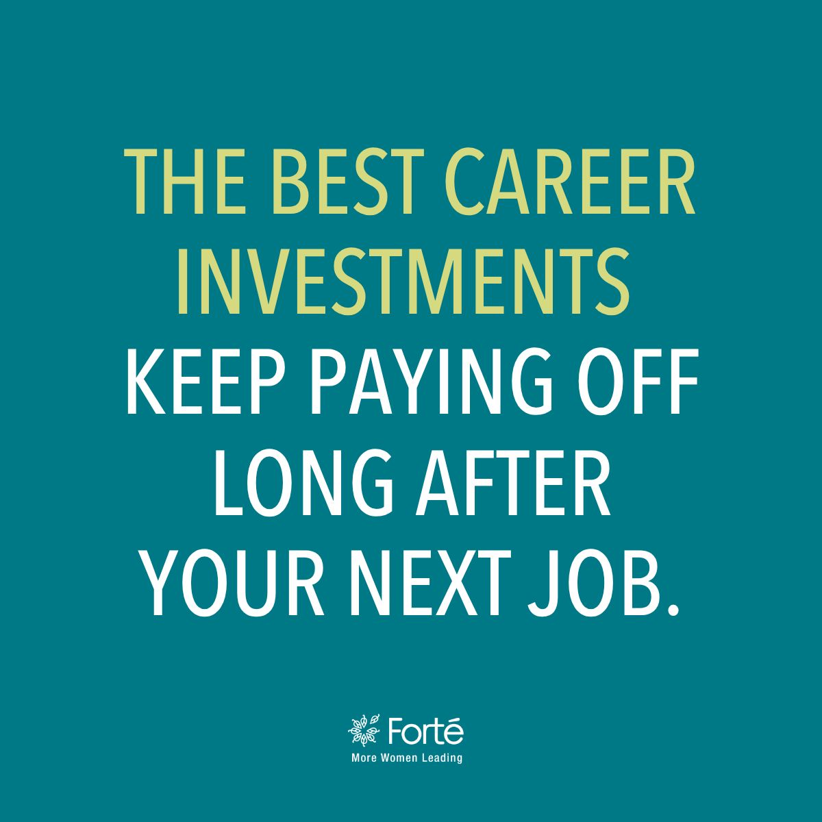Forté Foundation ad
