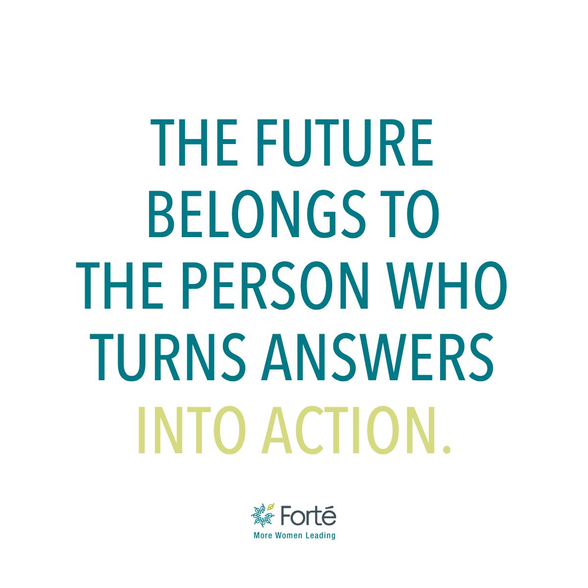 Forté Foundation ad