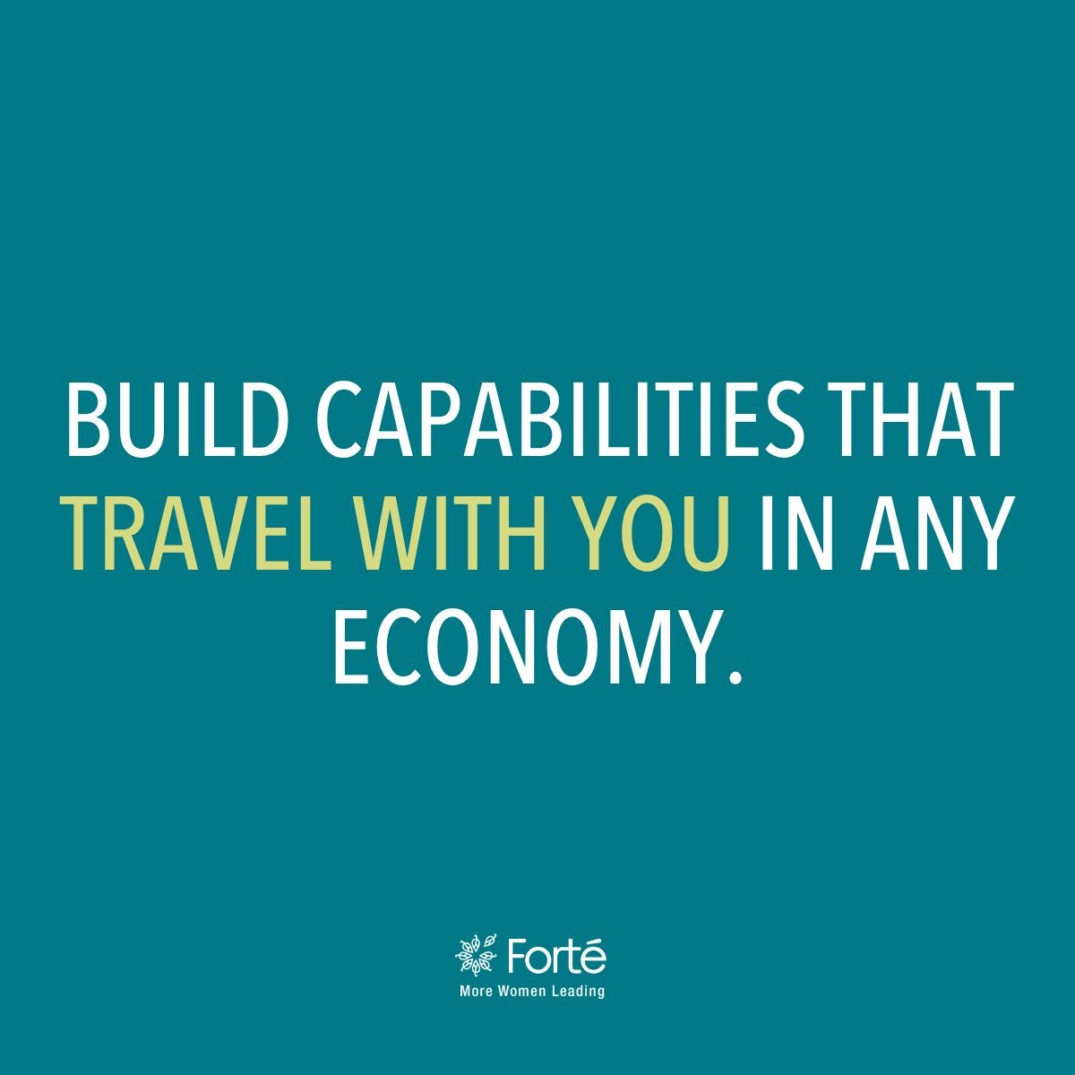 Forté Foundation ad