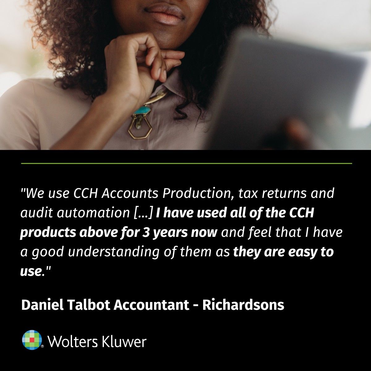 Wolters Kluwer UK ad