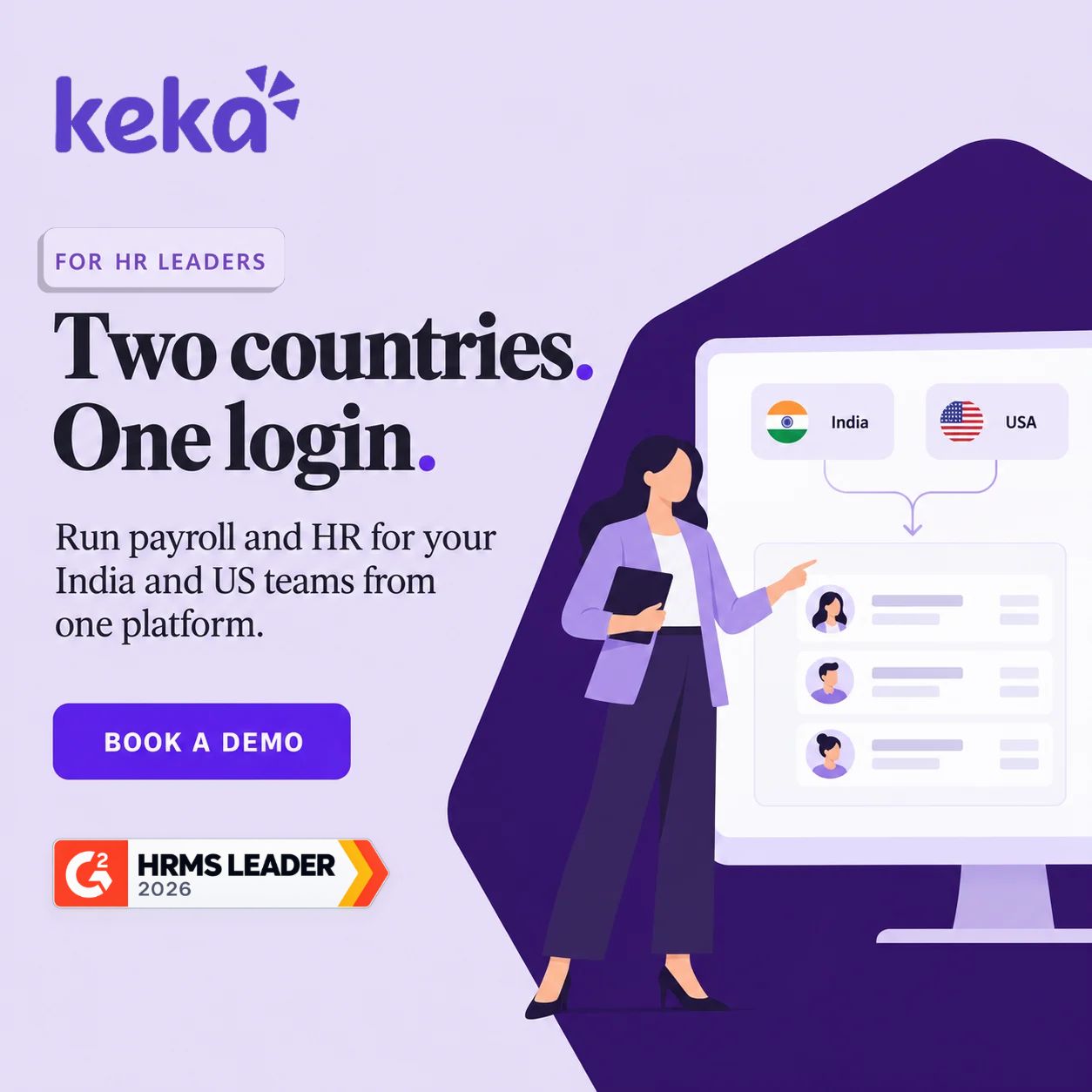 Keka HR ad