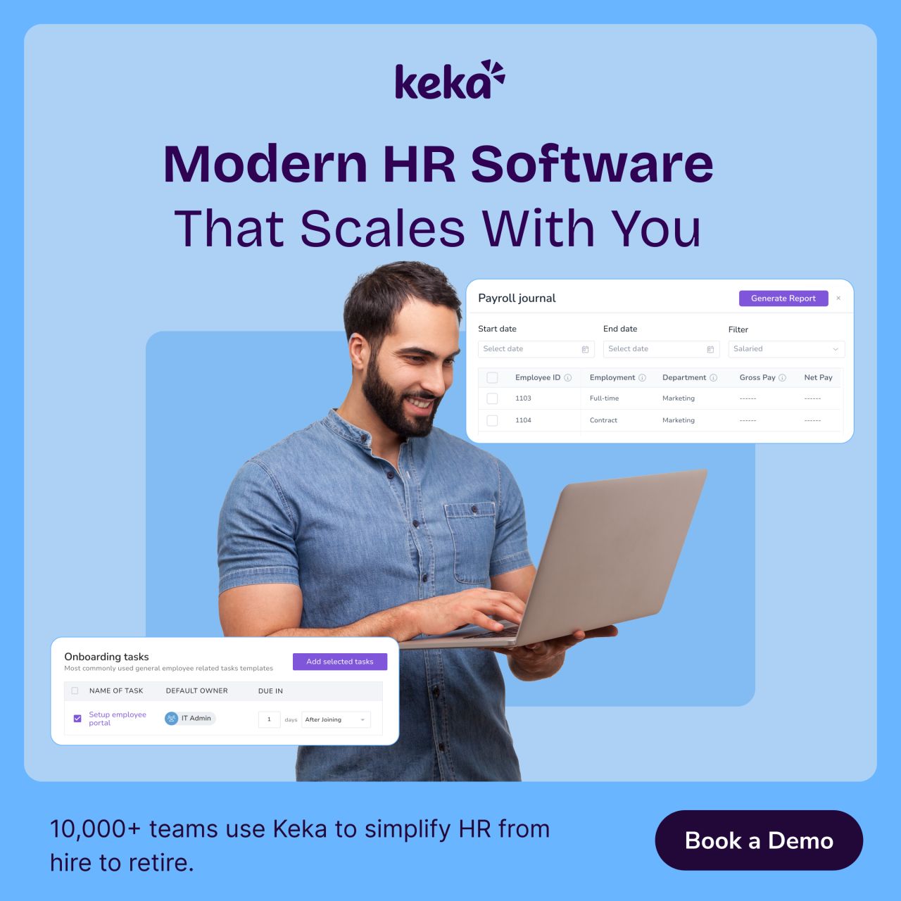 Keka HR ad