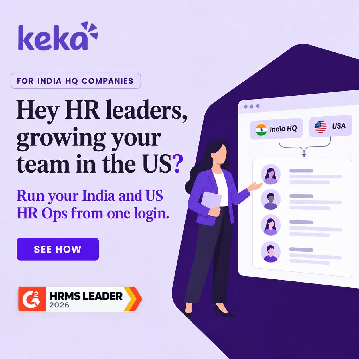 Keka HR ad