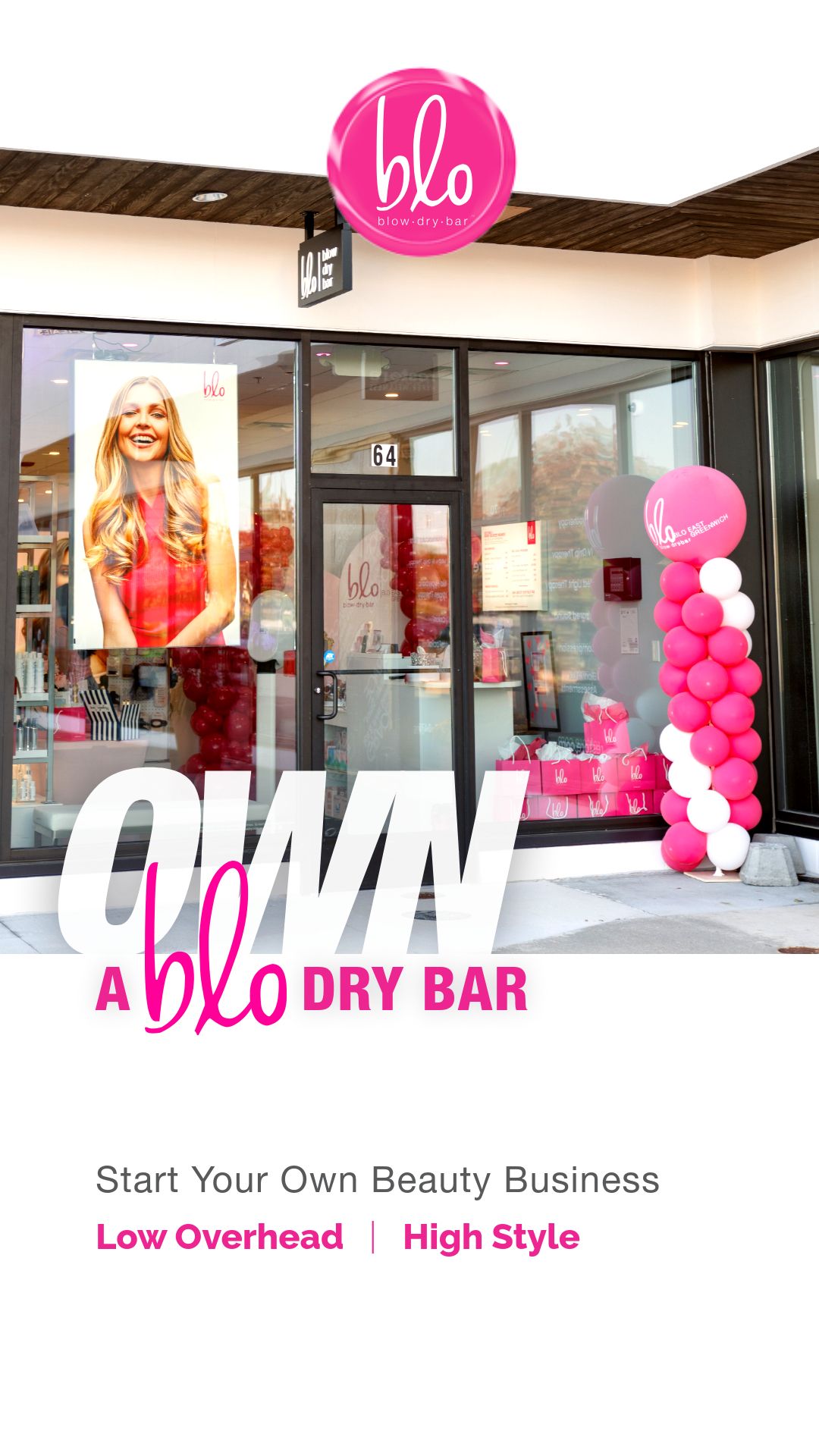 Blo Blow Dry Bar ad
