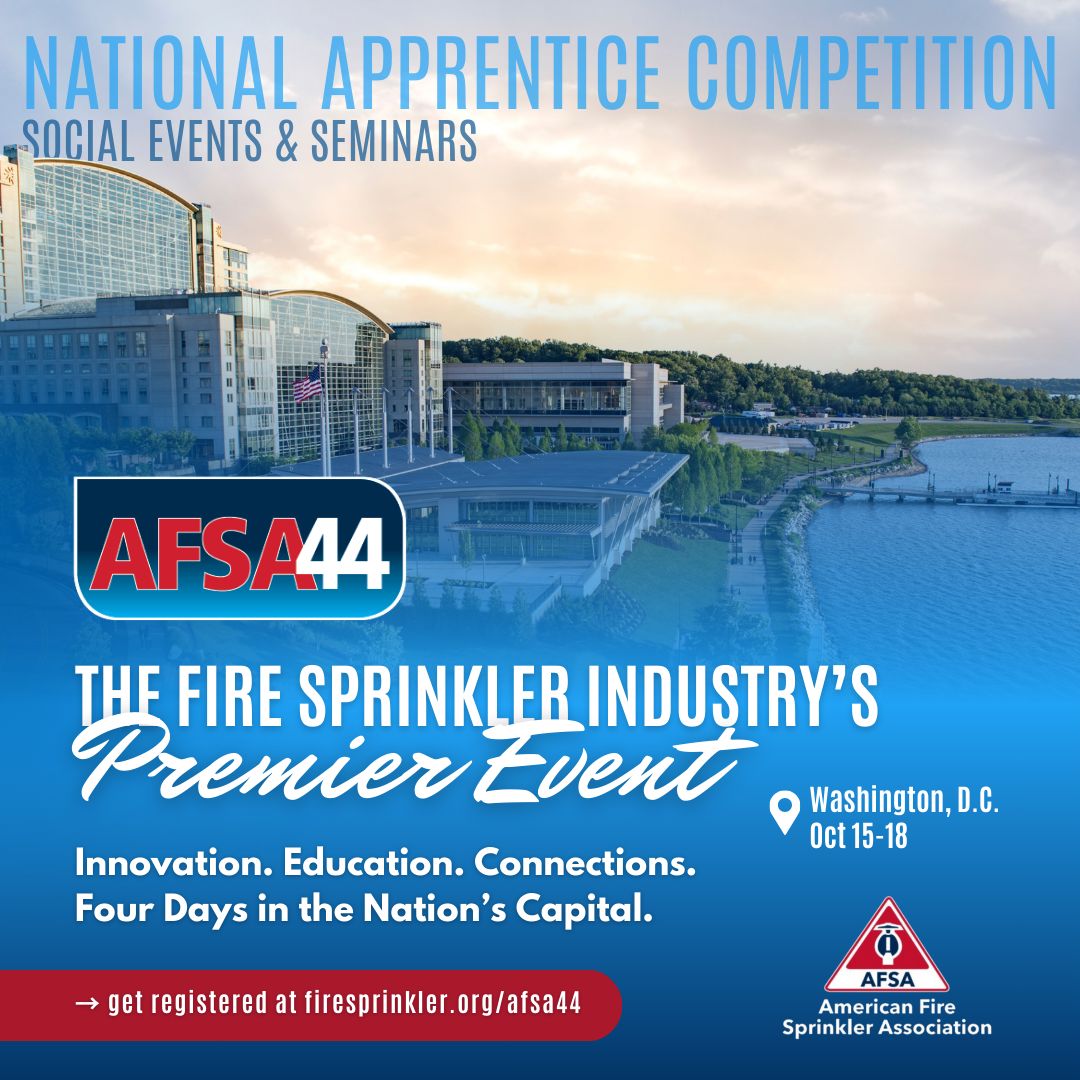 American Fire Sprinkler Association (AFSA) ad