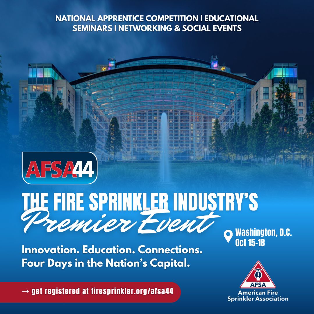 American Fire Sprinkler Association (AFSA) ad