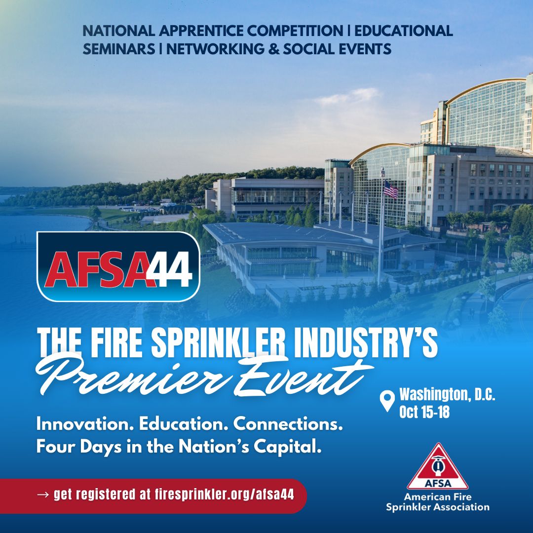 American Fire Sprinkler Association (AFSA) ad