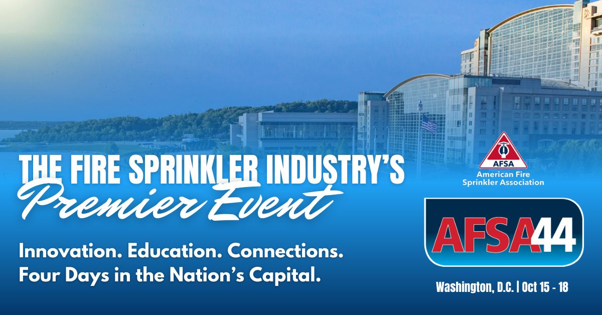 American Fire Sprinkler Association (AFSA) ad