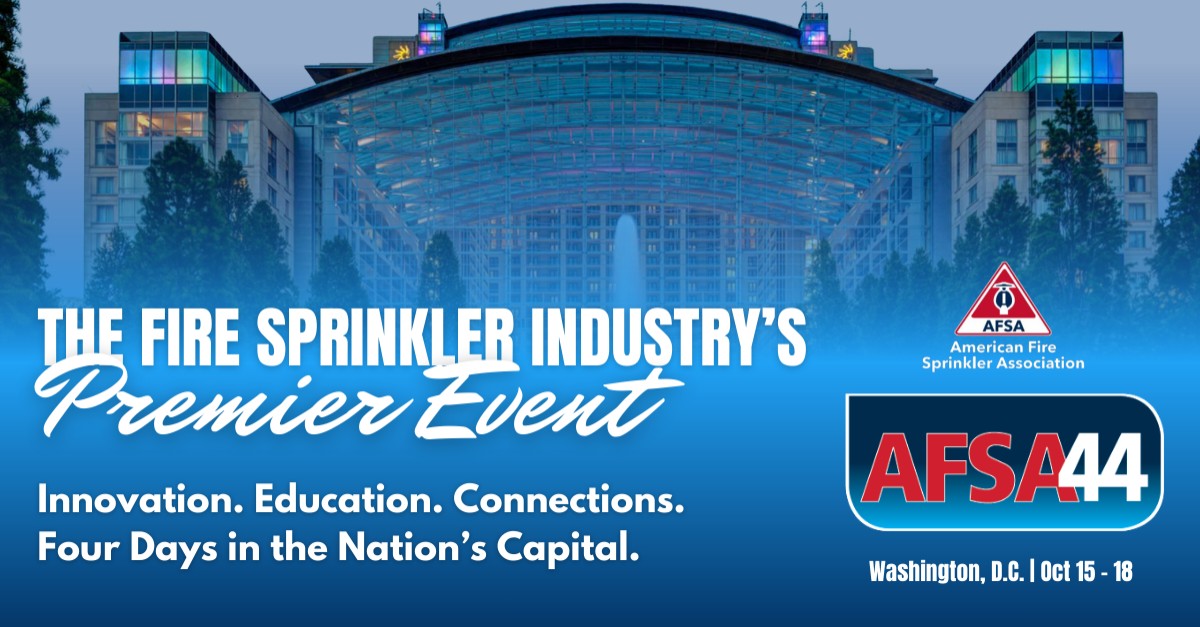 American Fire Sprinkler Association (AFSA) ad