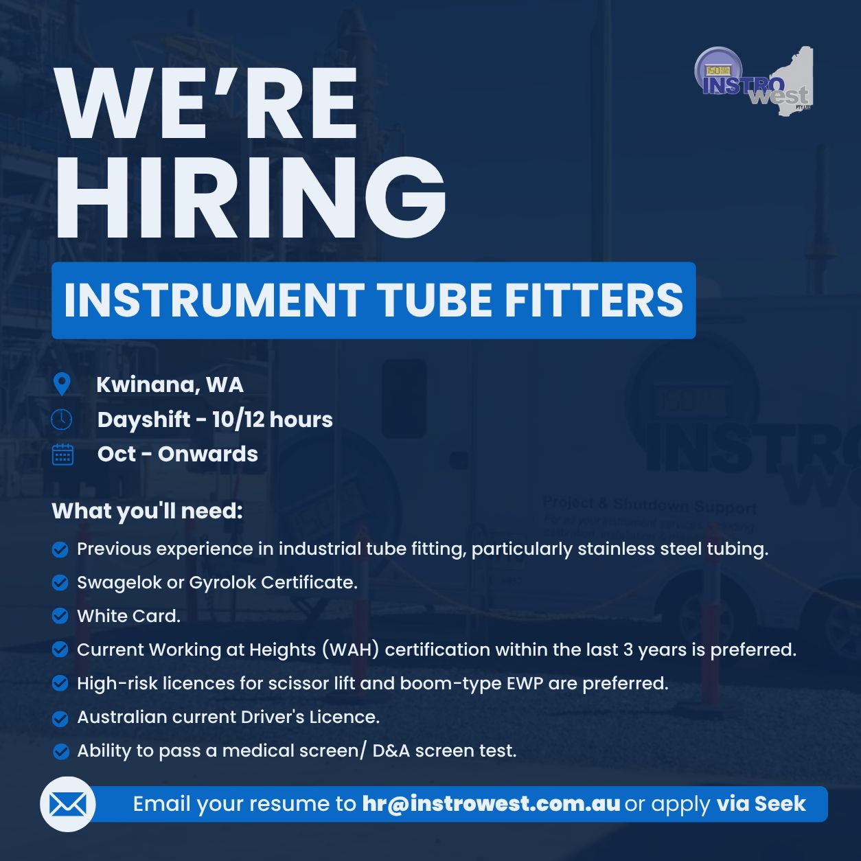 Instrowest Pty Ltd ad