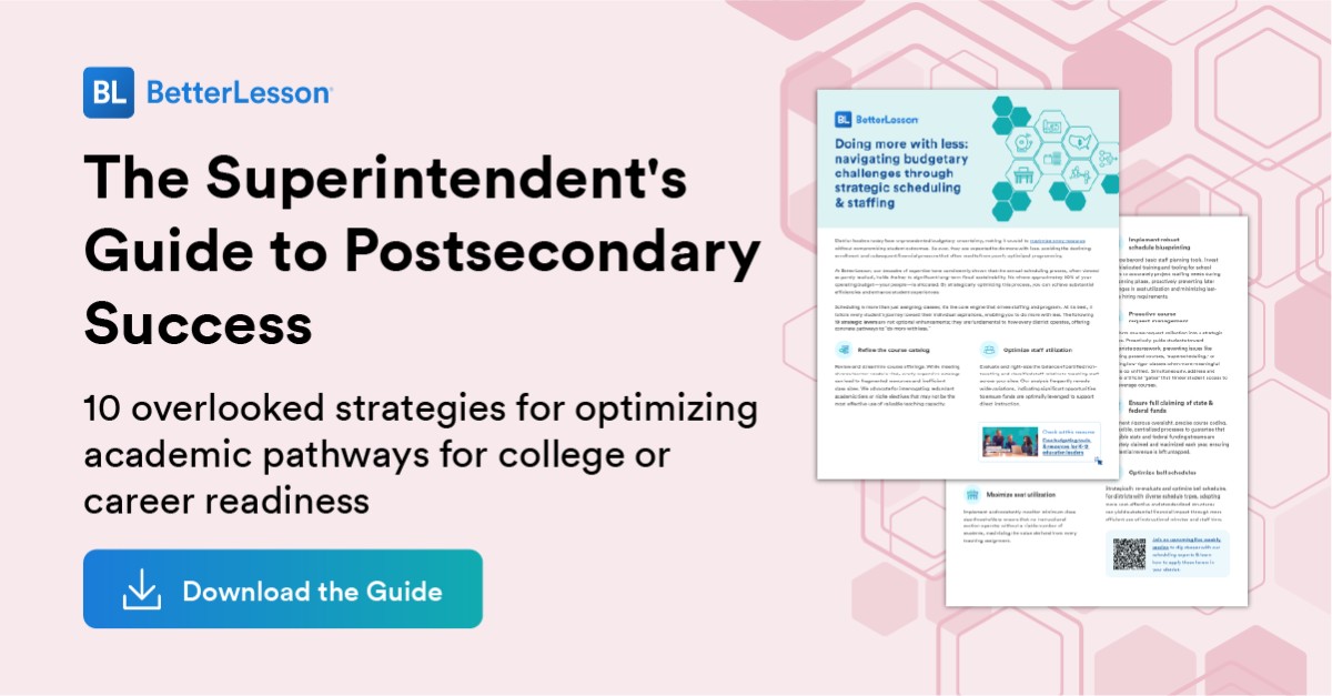 BetterLesson Learning ad