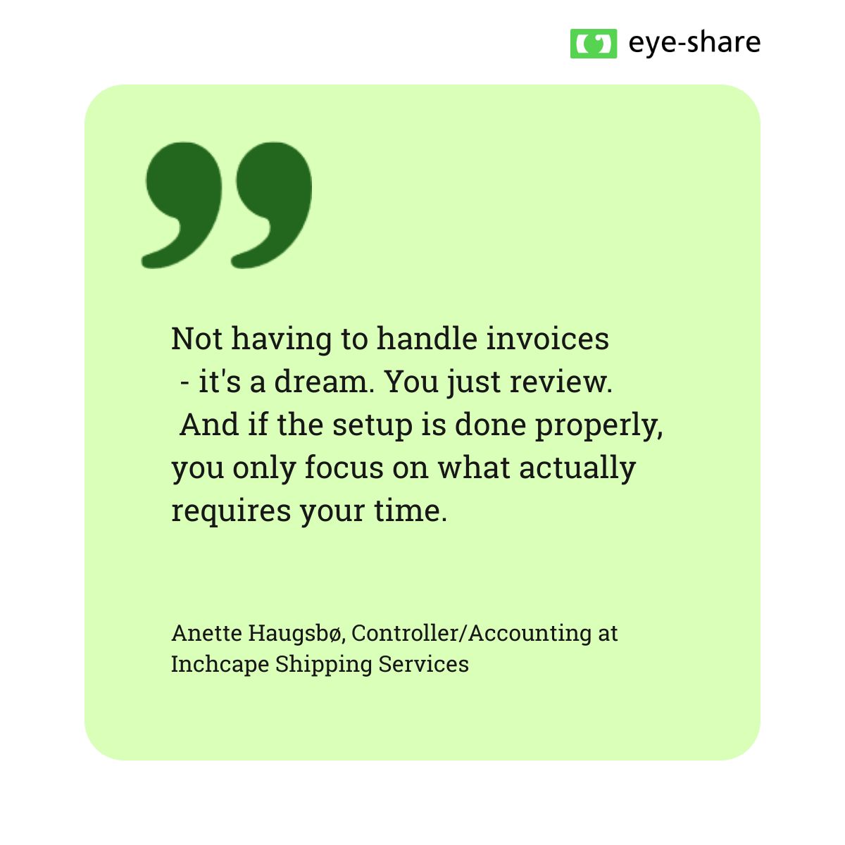 Eye-share ad