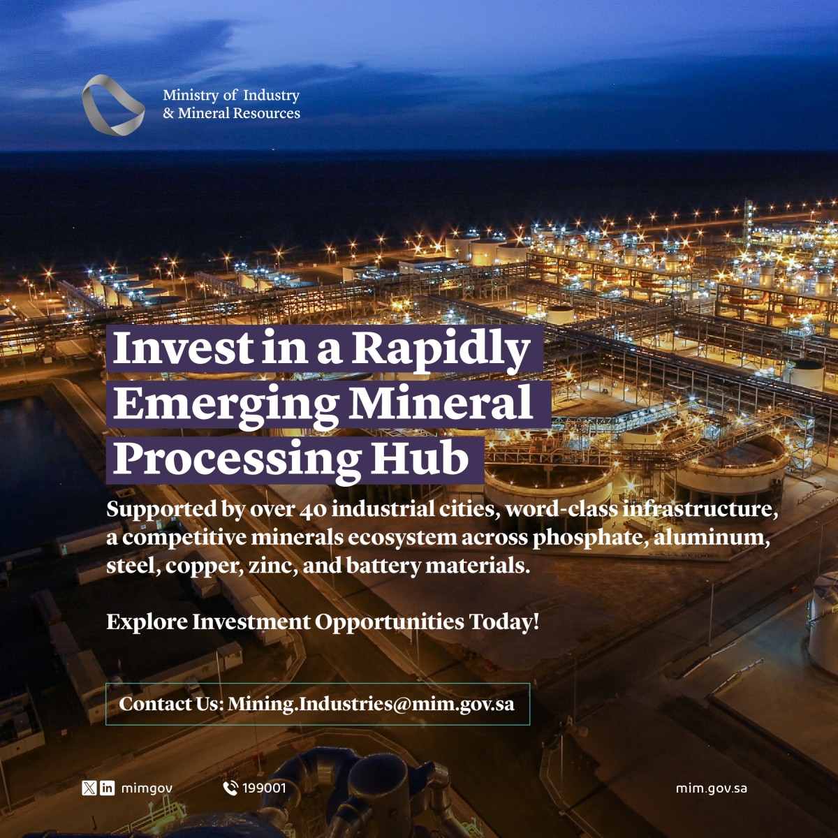 Ministry of Industry and Mineral Resources ad