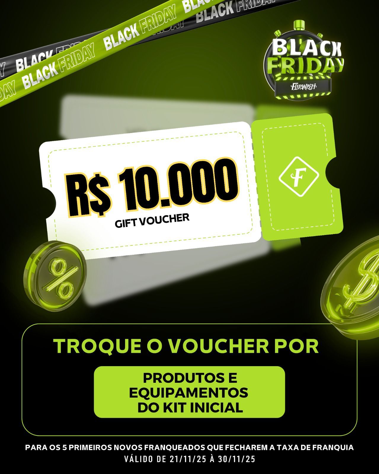 FlipWash Brasil ad