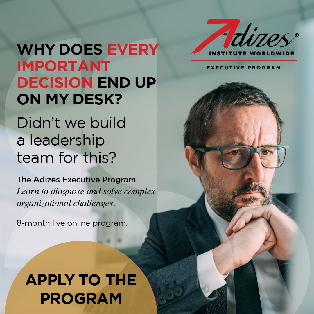 Adizes Institute Worldwide ad