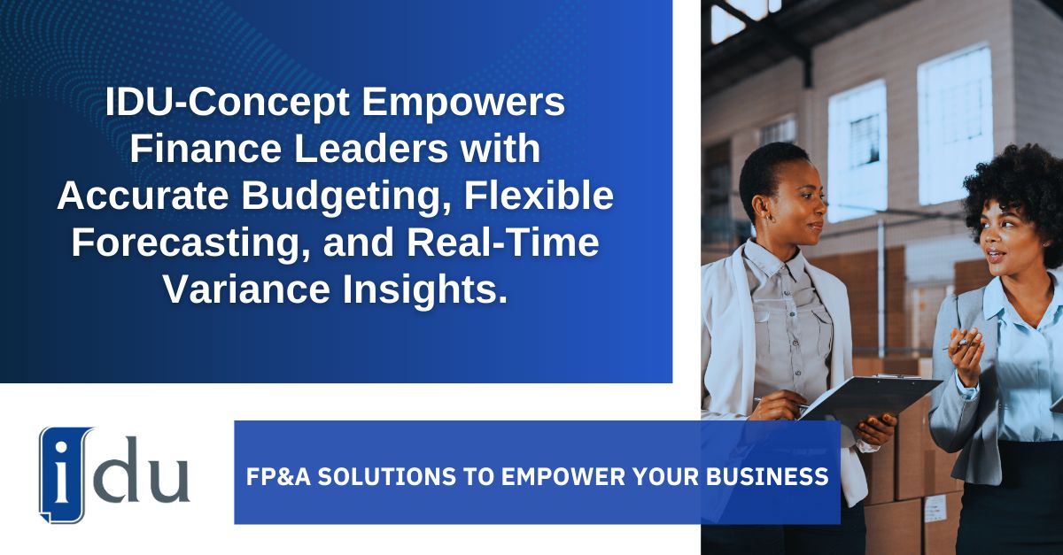 IDU | Budgeting, Forecasting and Reporting Solutions ad