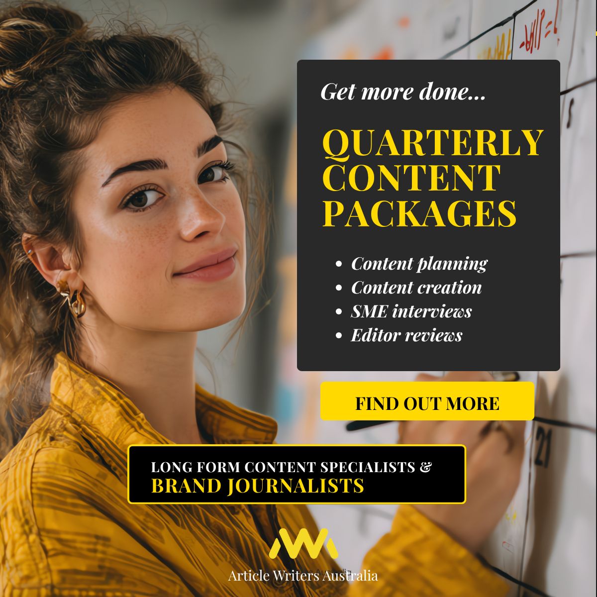Article Writers Australia ad