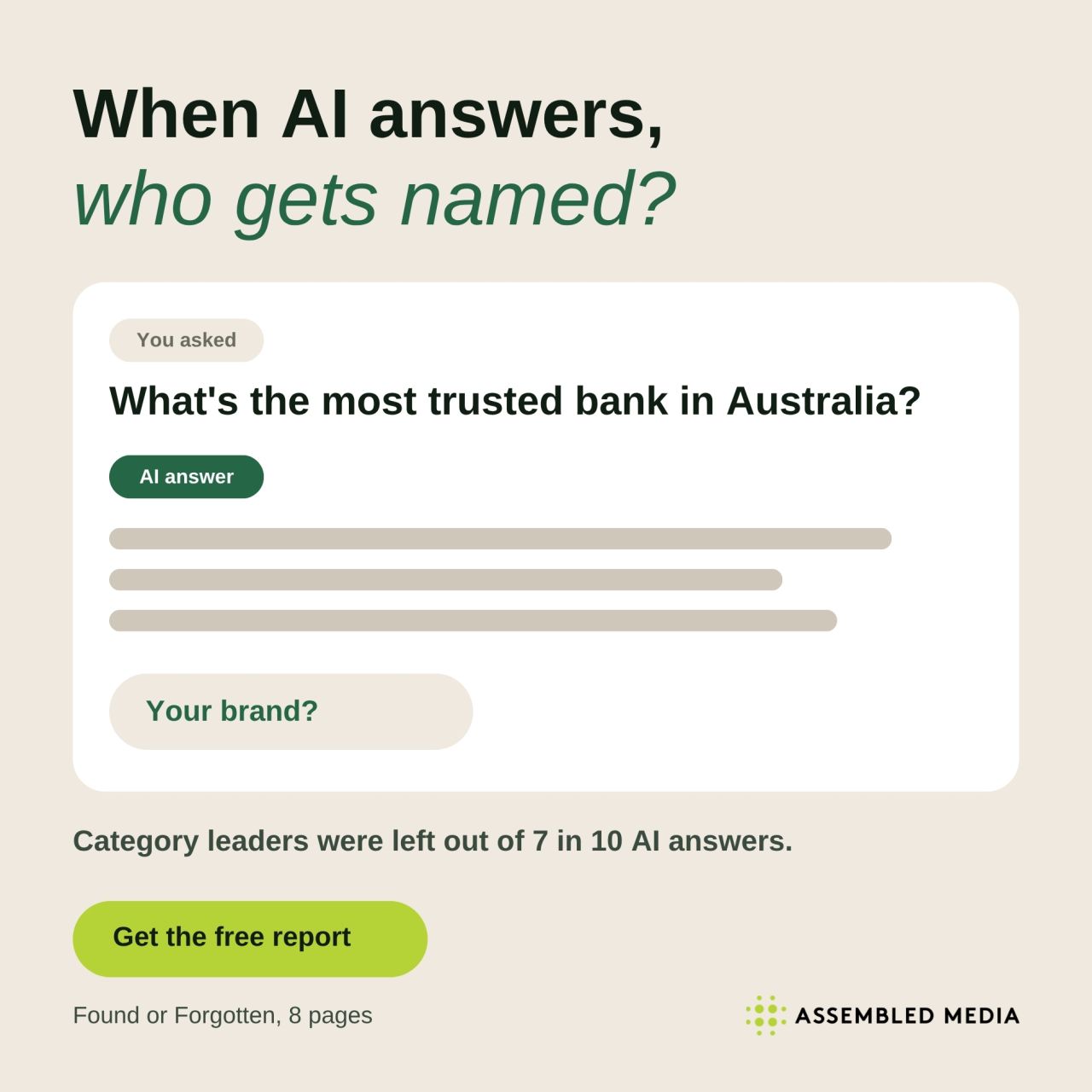 Assembled Media ad