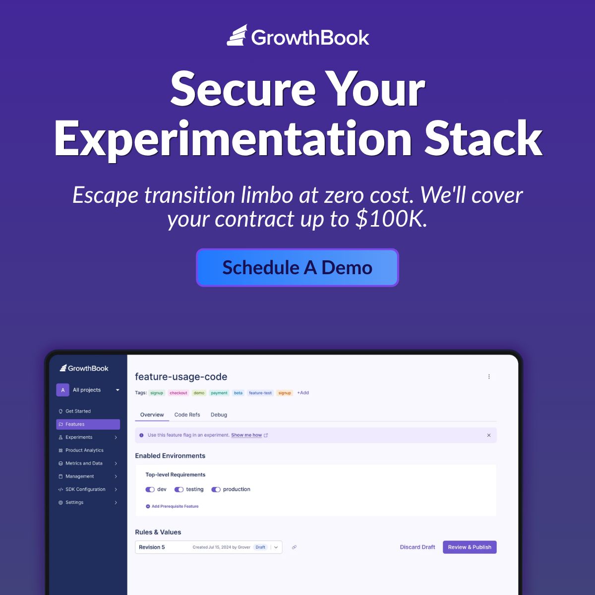 GrowthBook ad