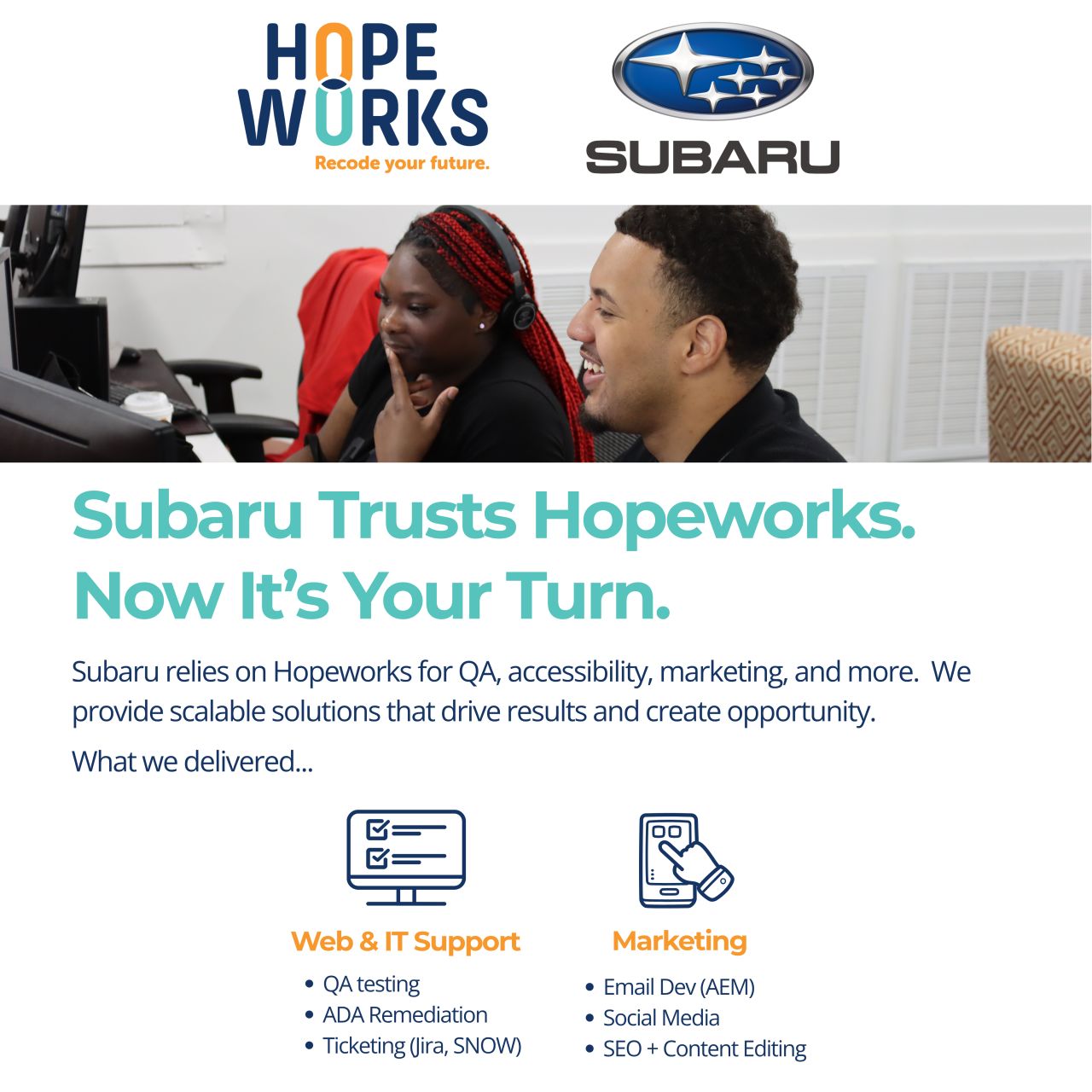 Hopeworks ad