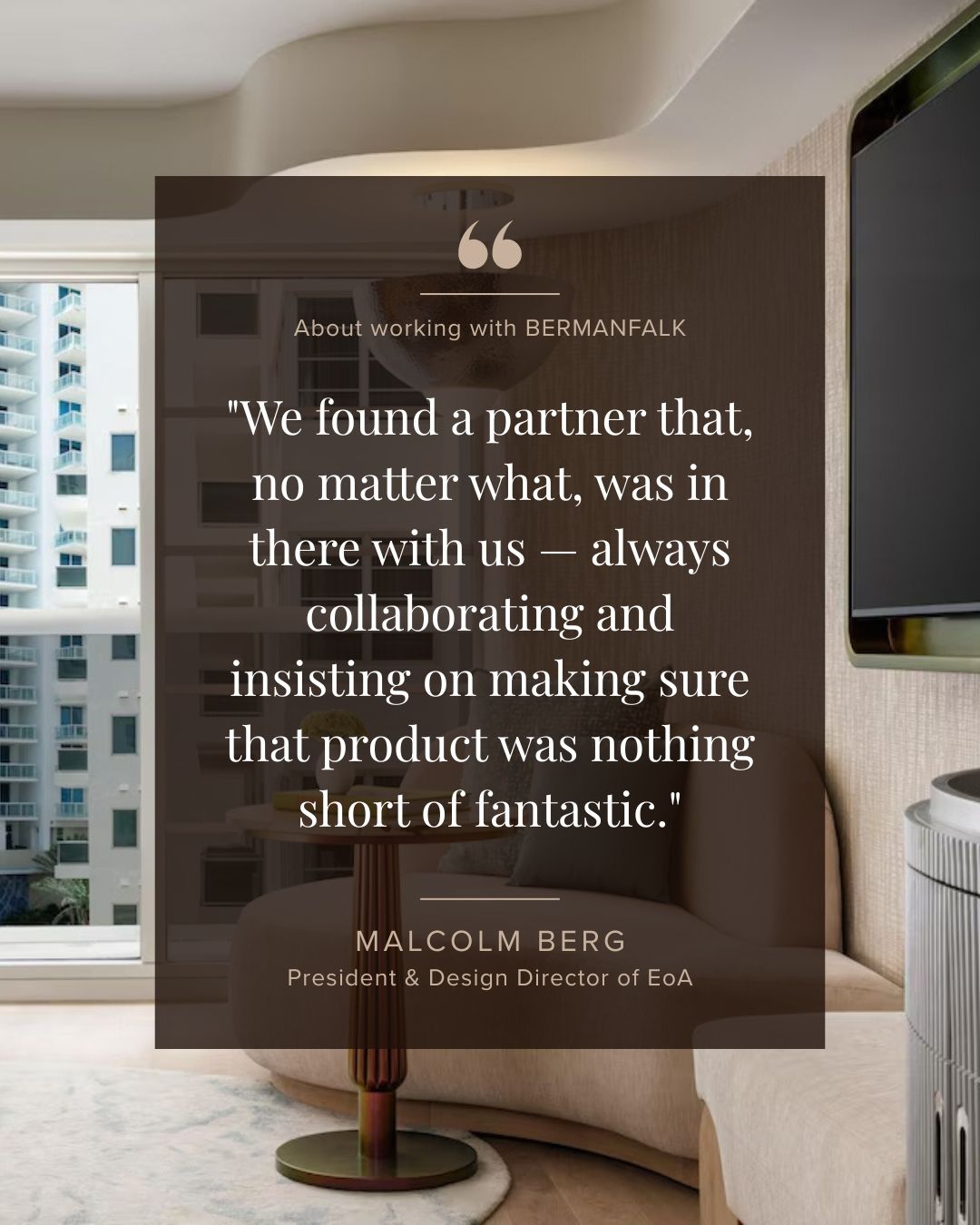 BERMANFALK Hospitality Group ad