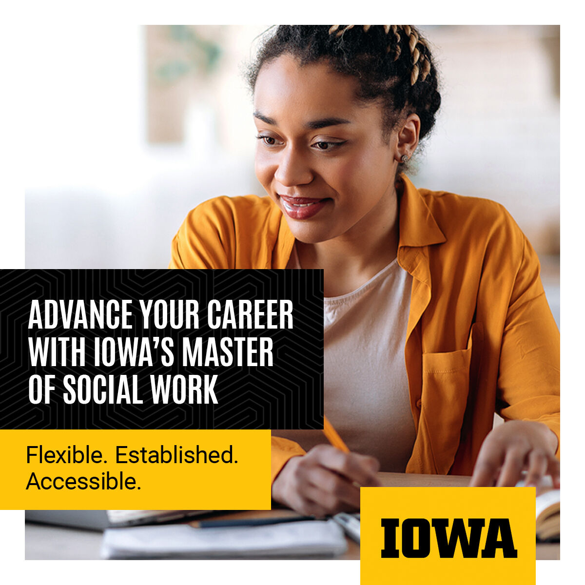 University of Iowa School of Social Work ad