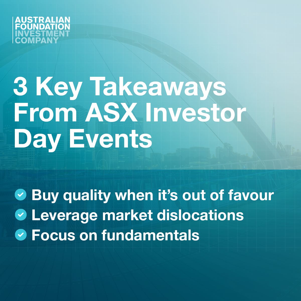 Australian Foundation Investment Company (AFIC) ad
