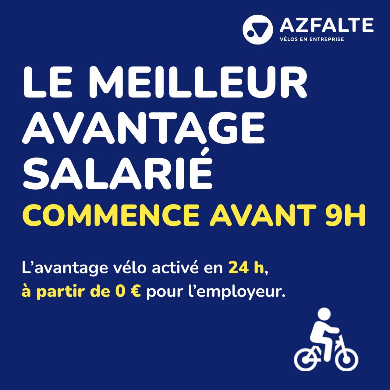AZFALTE -  Vélo en entreprise 🦸🏻‍♀️ 🦸‍♂️ 🚲 ad