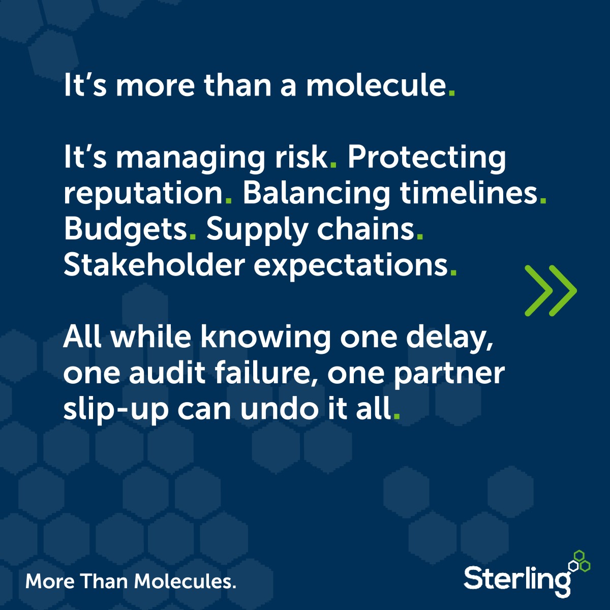 Sterling Pharma Solutions ad