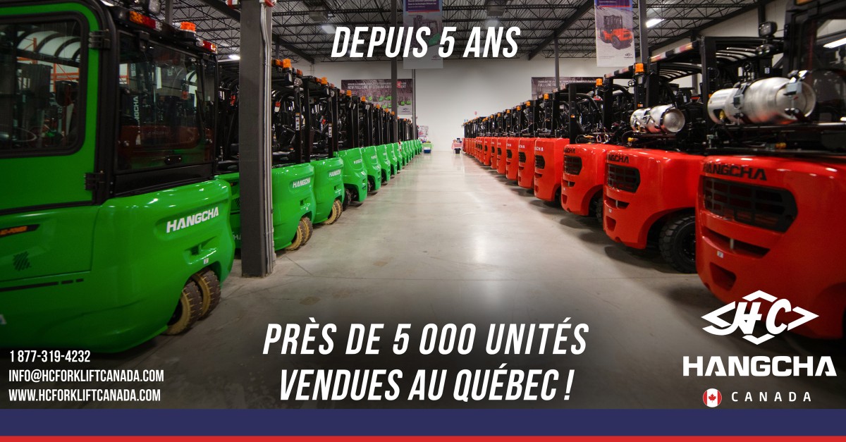 Hangcha Forklift Canada Inc. ad