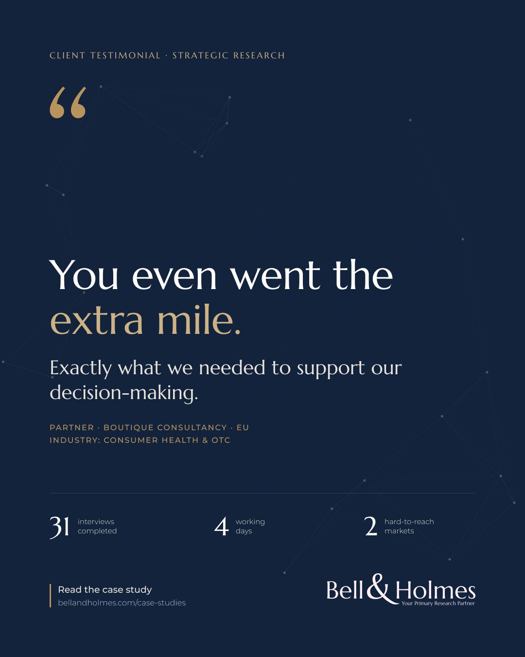 Bell & Holmes ad
