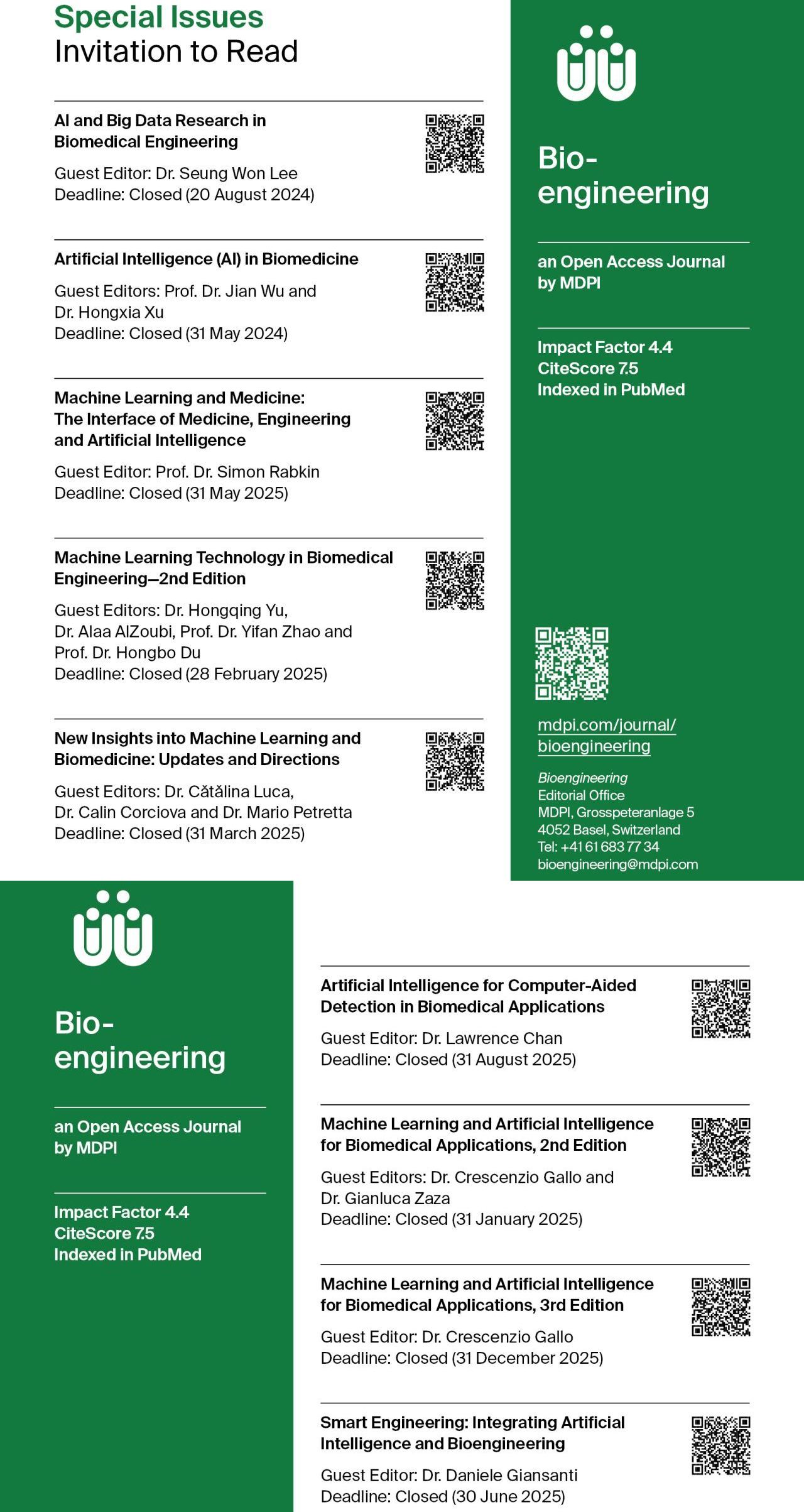 Bioengineering MDPI ad