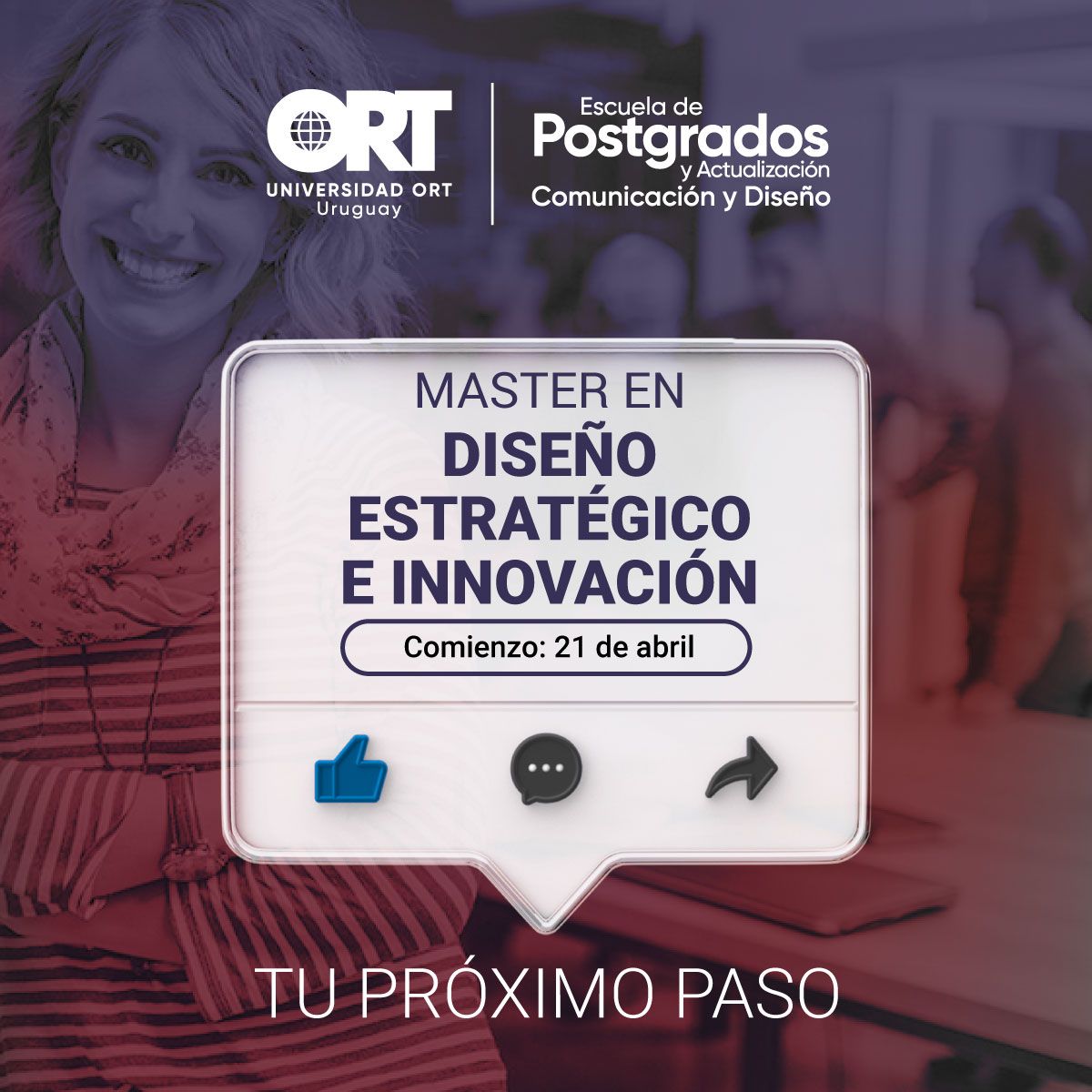 Facultad de Comunicación de la Universidad ORT Uruguay ad