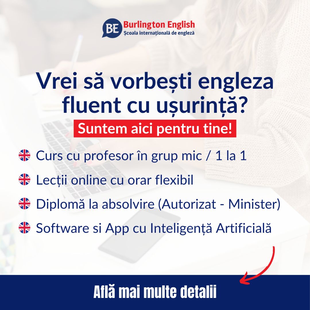 Burlington English Romania ad