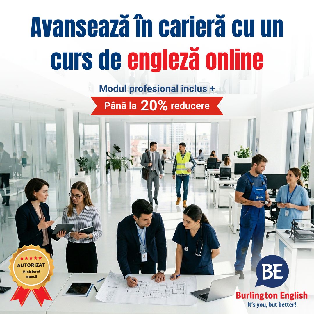 Burlington English Romania ad