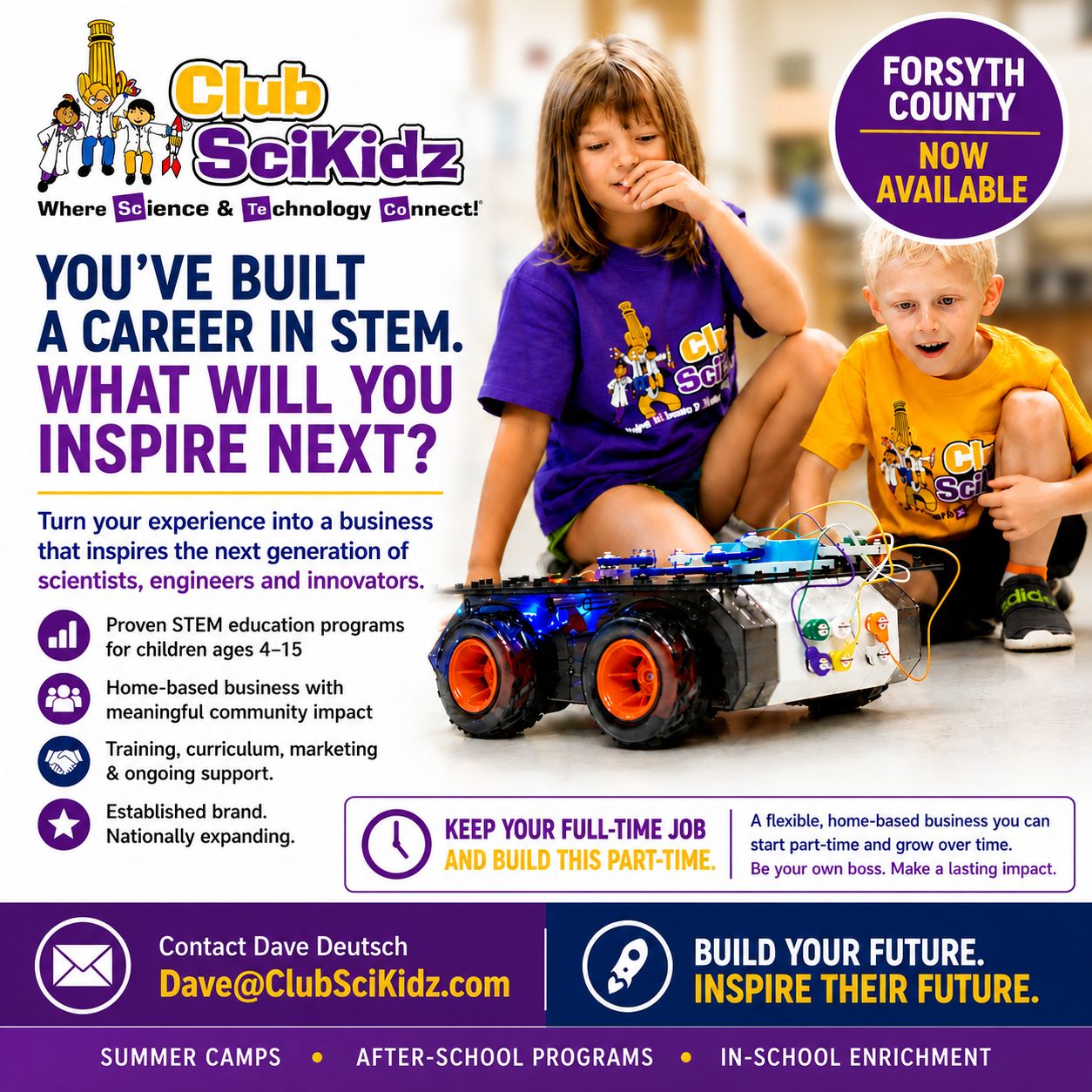 Club SciKidz Franchise ad