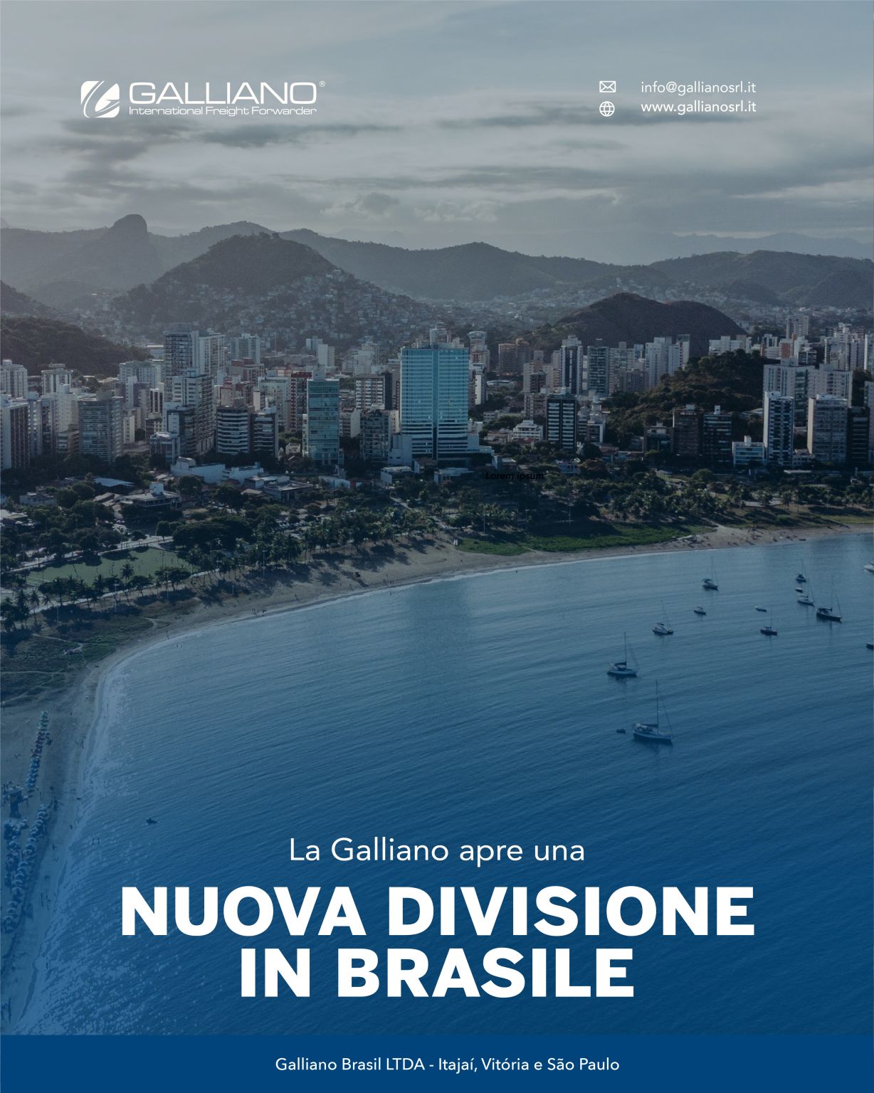 Galliano International Freight Forwarder ad