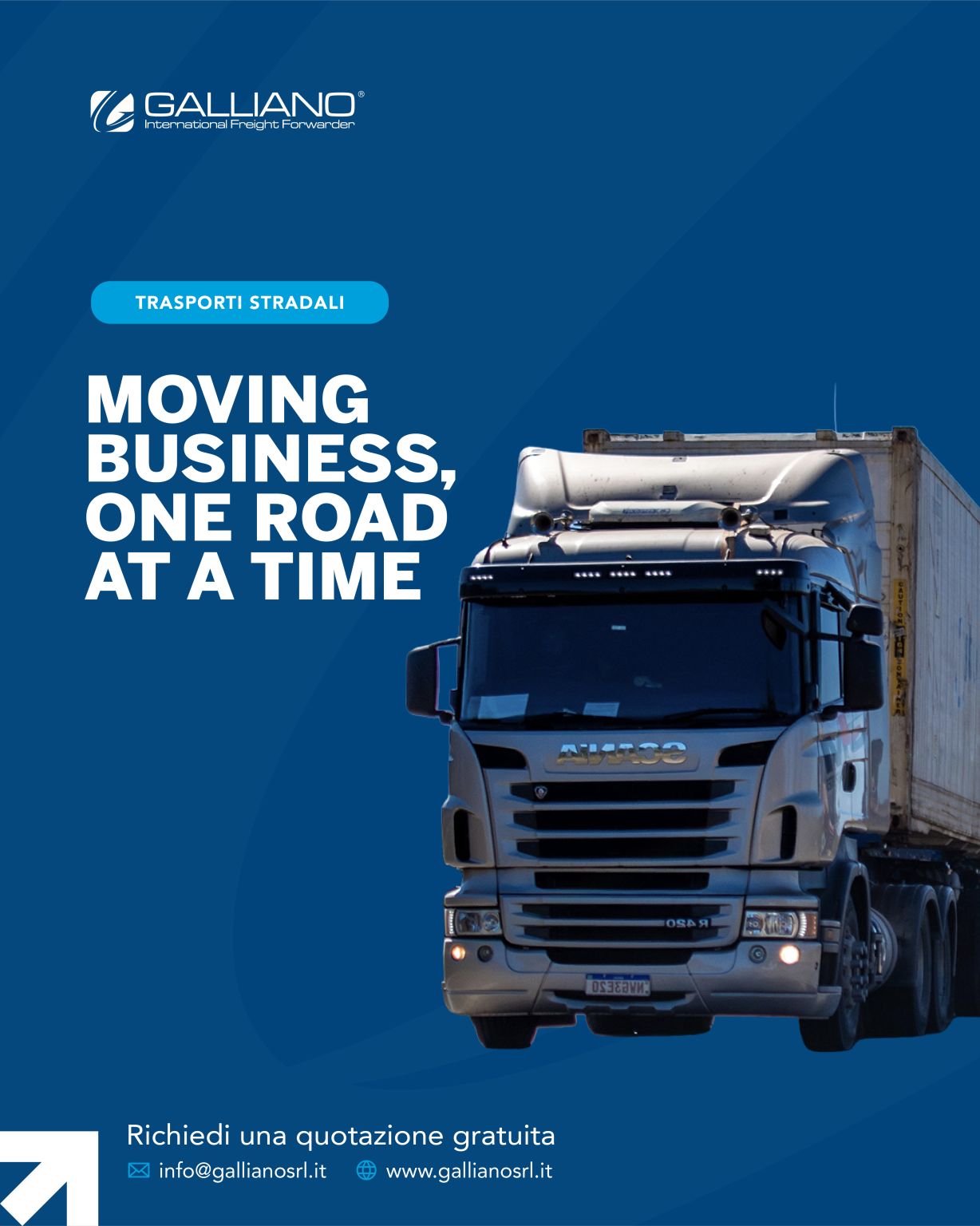 Galliano International Freight Forwarder ad