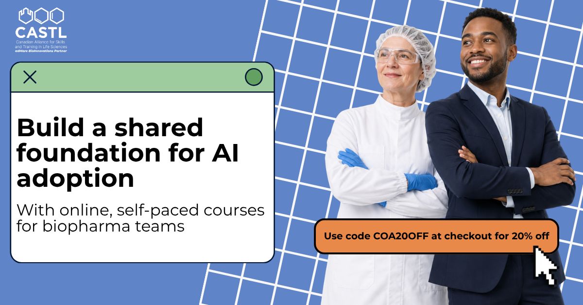 CASTL - Canadian Alliance for Skills and Training in Life Sciences ad