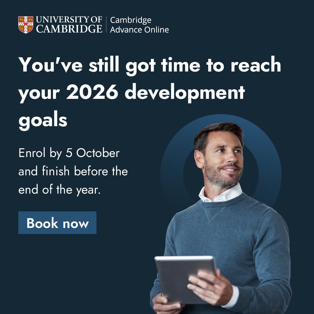 University of Cambridge Advance Online ad