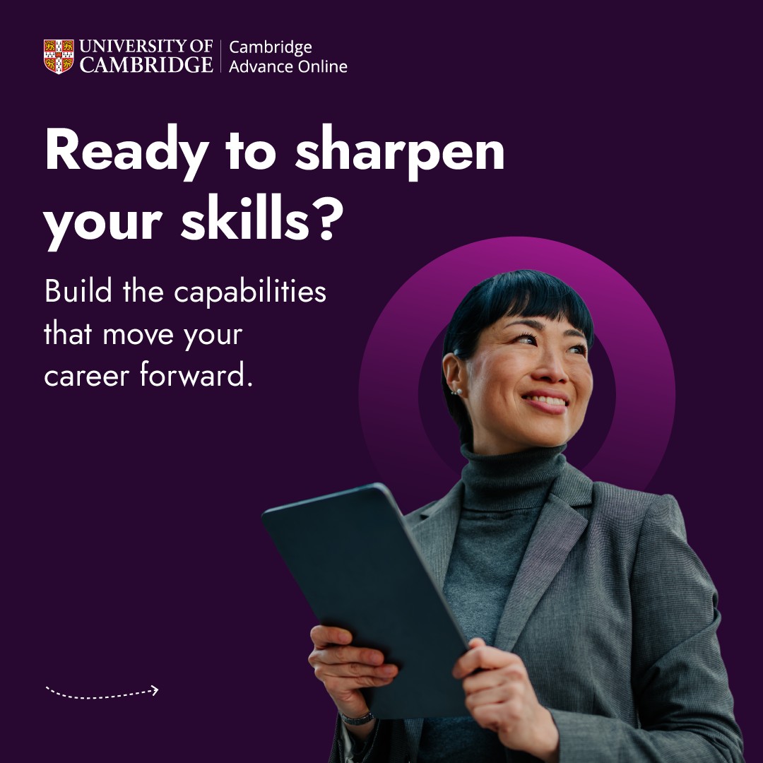 University of Cambridge Advance Online ad