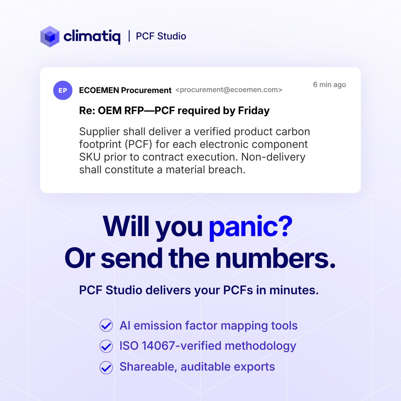 Climatiq ad