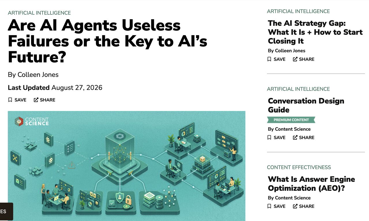 Content Science ad
