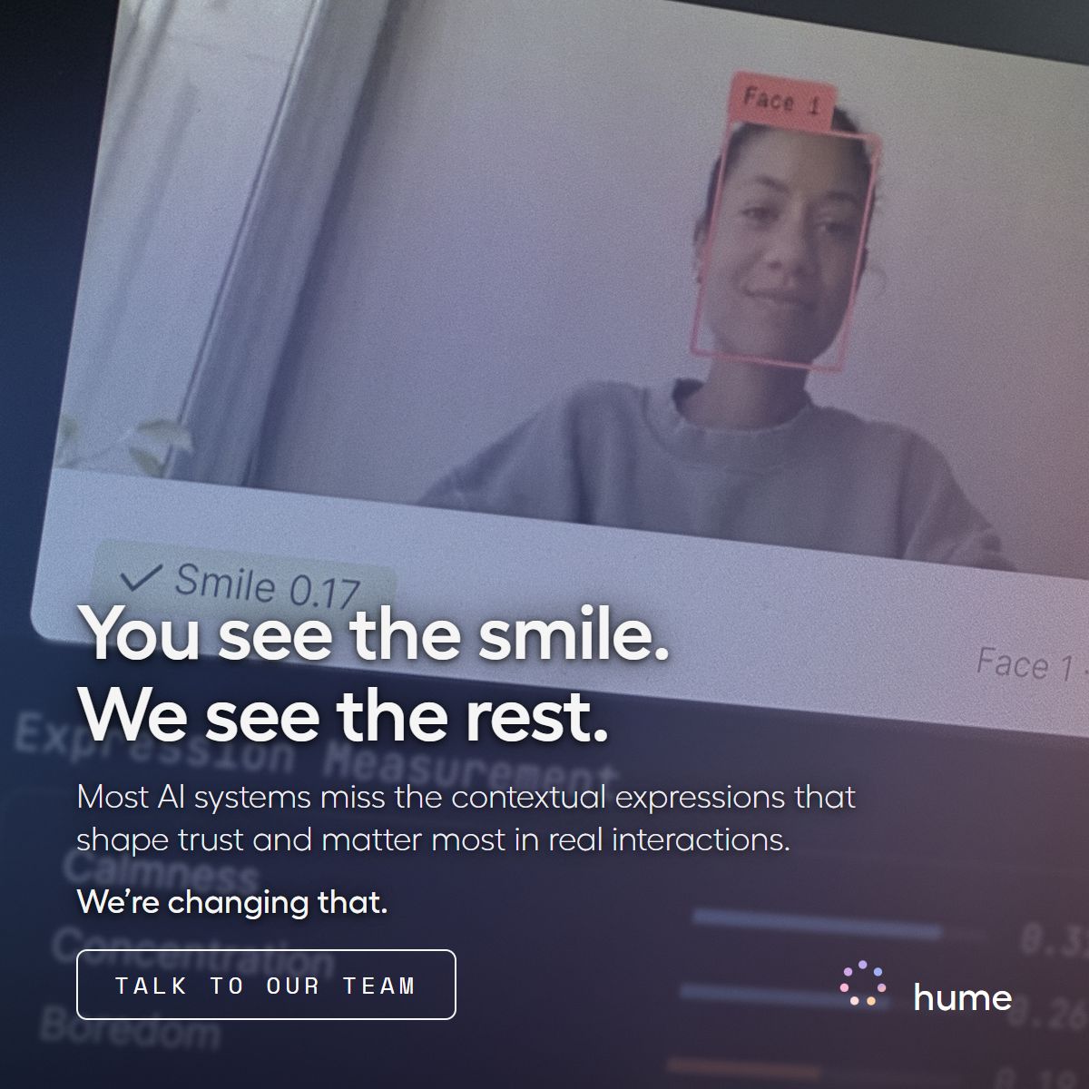 Hume AI ad