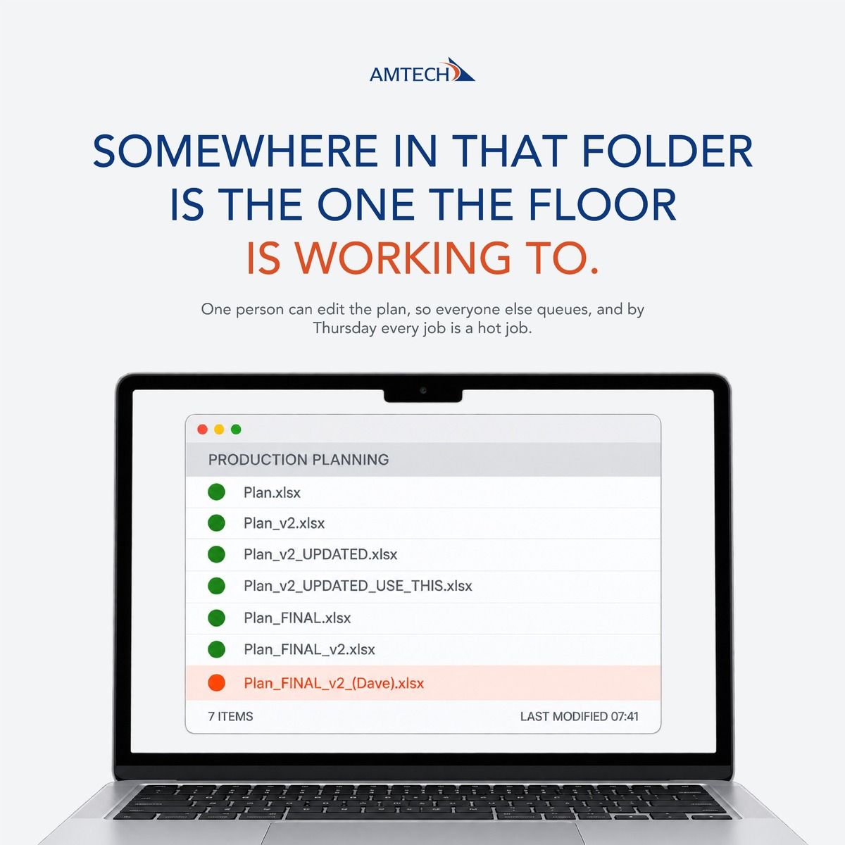 Amtech Software ad