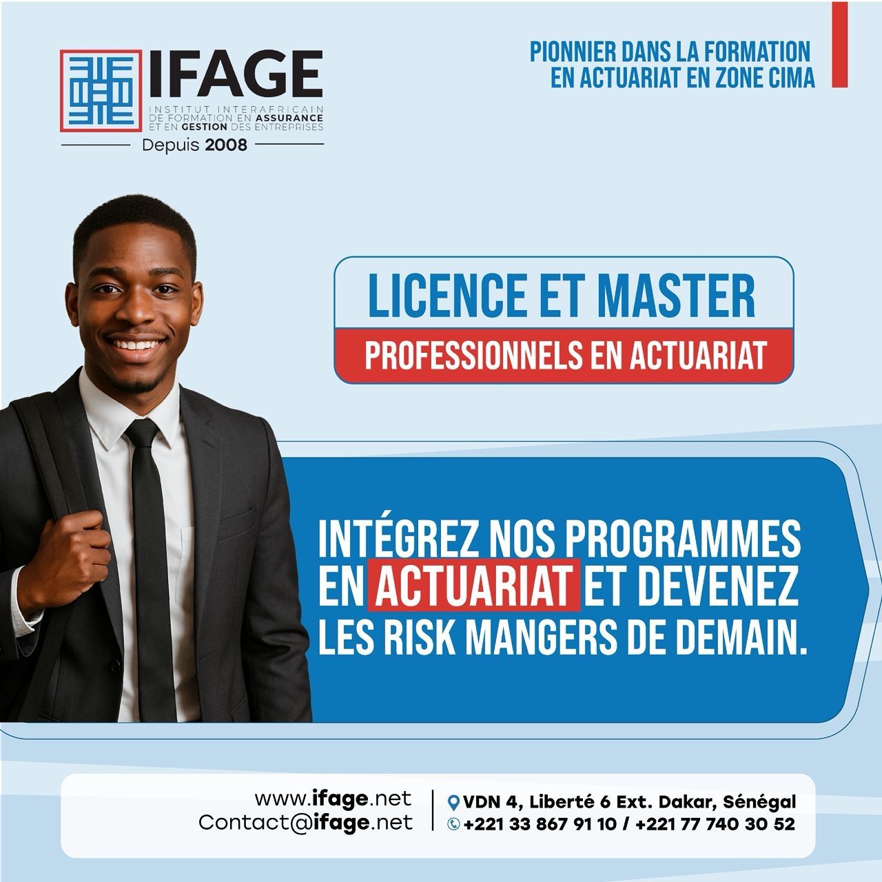 IFAGE-Institut Interafricain de Formation en Assurance et en Gestion des Entreprises ad