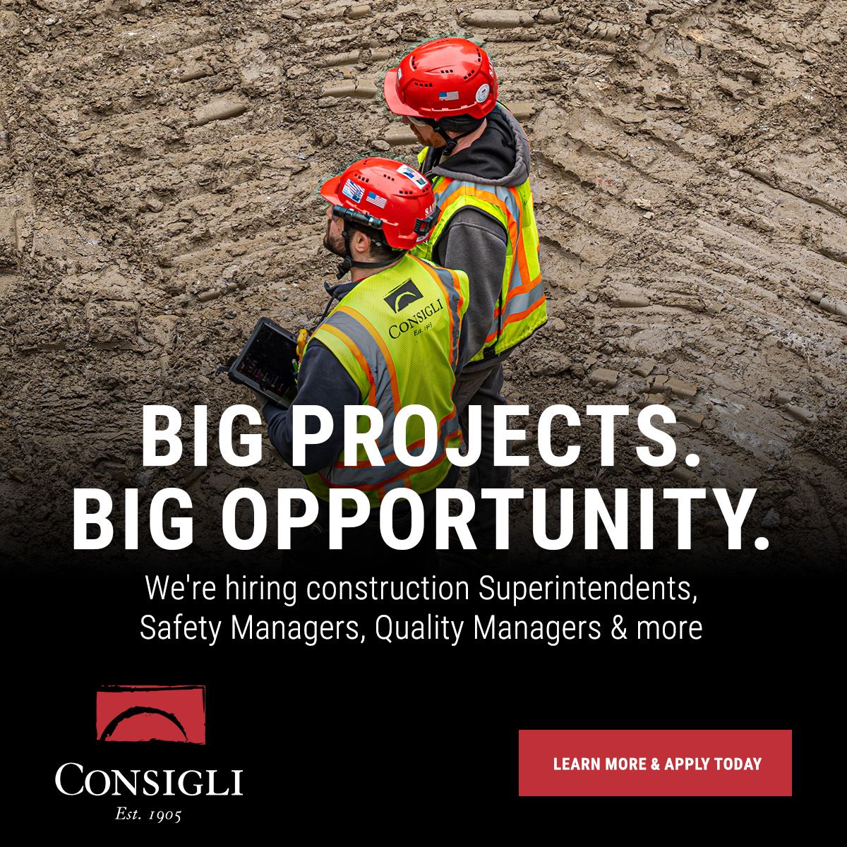 Consigli Construction Co., Inc. ad